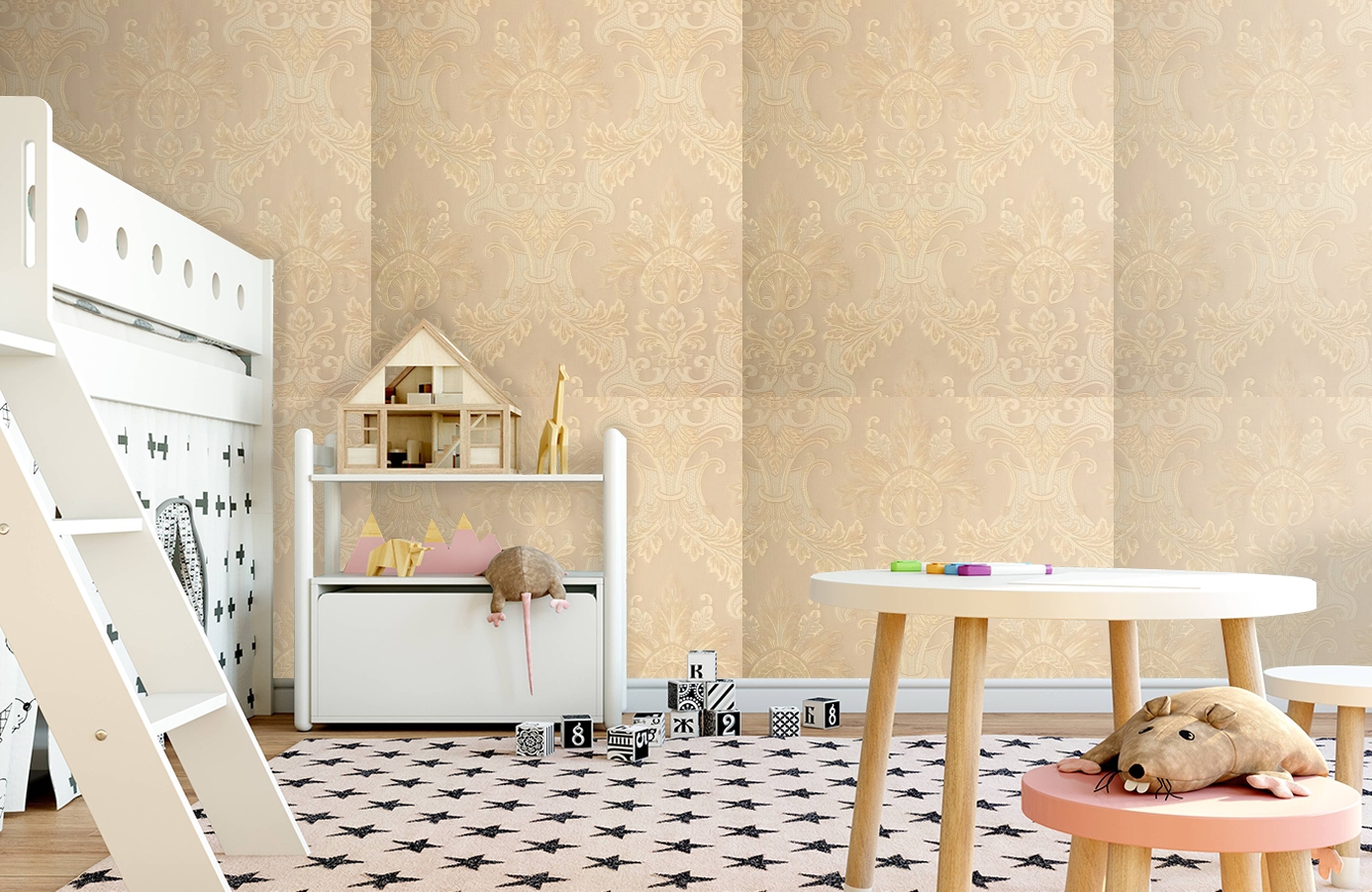 Обои Milano Shade-101 фото в интерьере детская