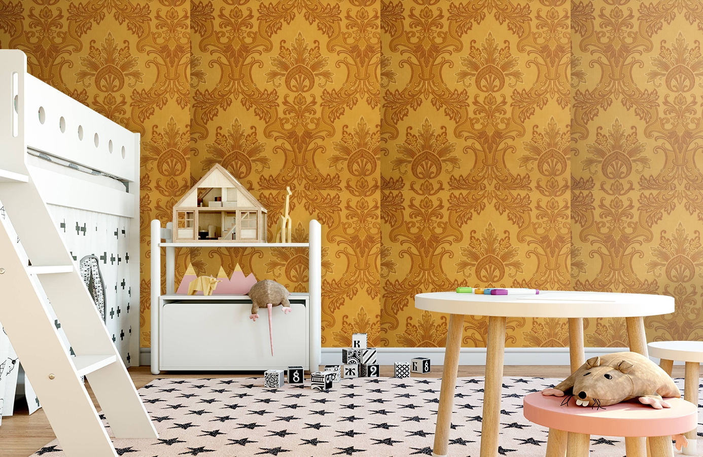 Обои Milano Sunset-131 фото в интерьере детская