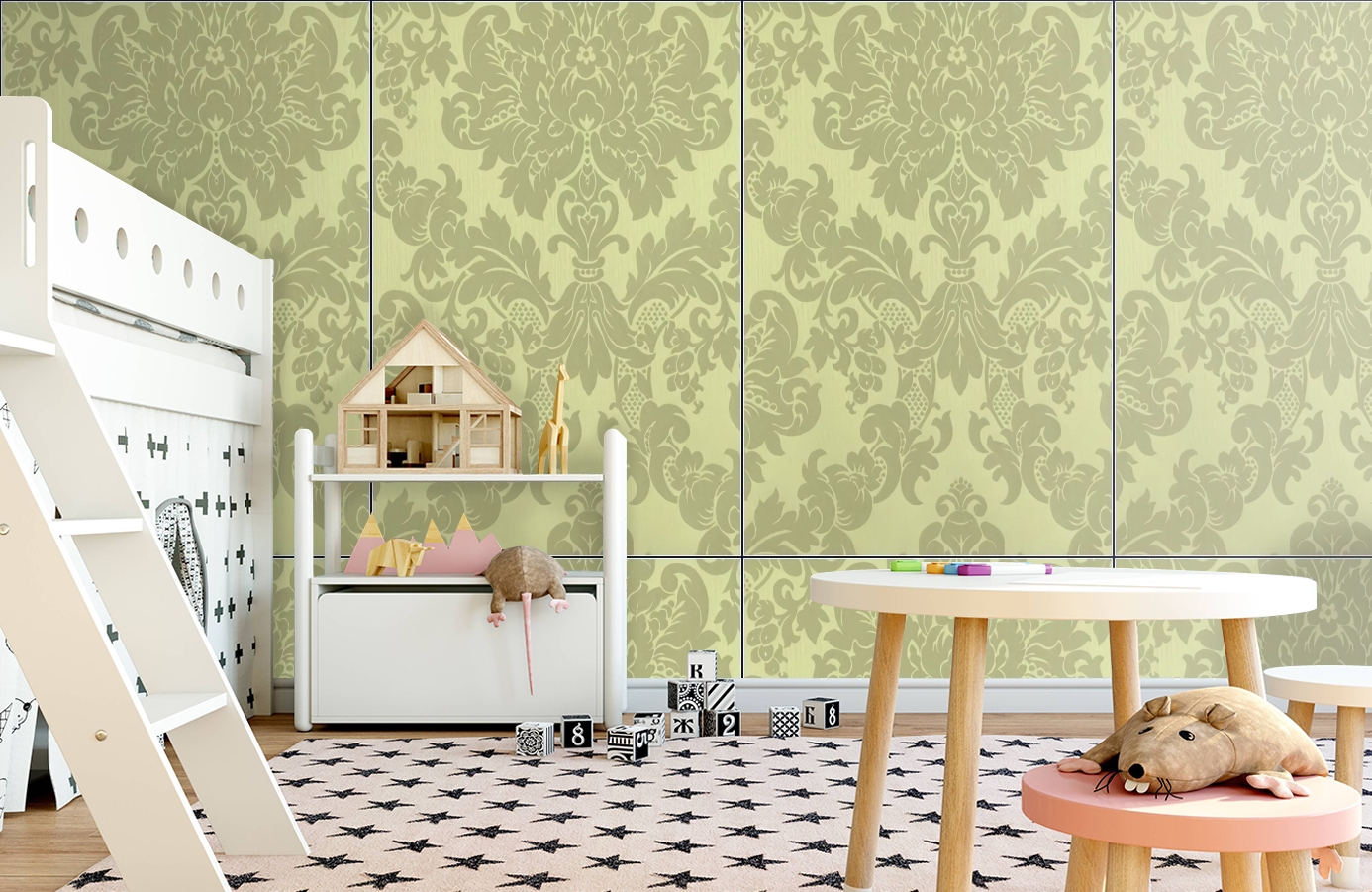Обои Windsor 2223 фото в интерьере детская