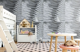 Обои macro-005 fern slate фото в интерьере детская превью