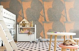 Обои macro-009 foil copper фото в интерьере детская превью