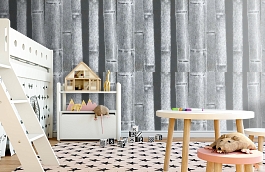Обои macro-011 bamboo slate фото в интерьере детская превью