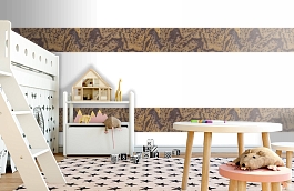 Обои macro-013 flower gold фото в интерьере детская превью