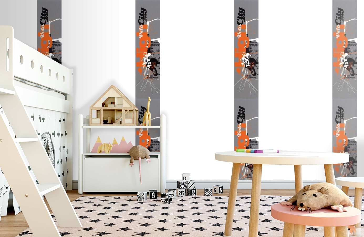 Обои SL15 5040 250*60 фото в интерьере детская