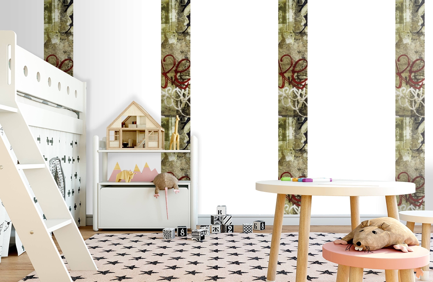 Обои SL15 5041 250*60 фото в интерьере детская