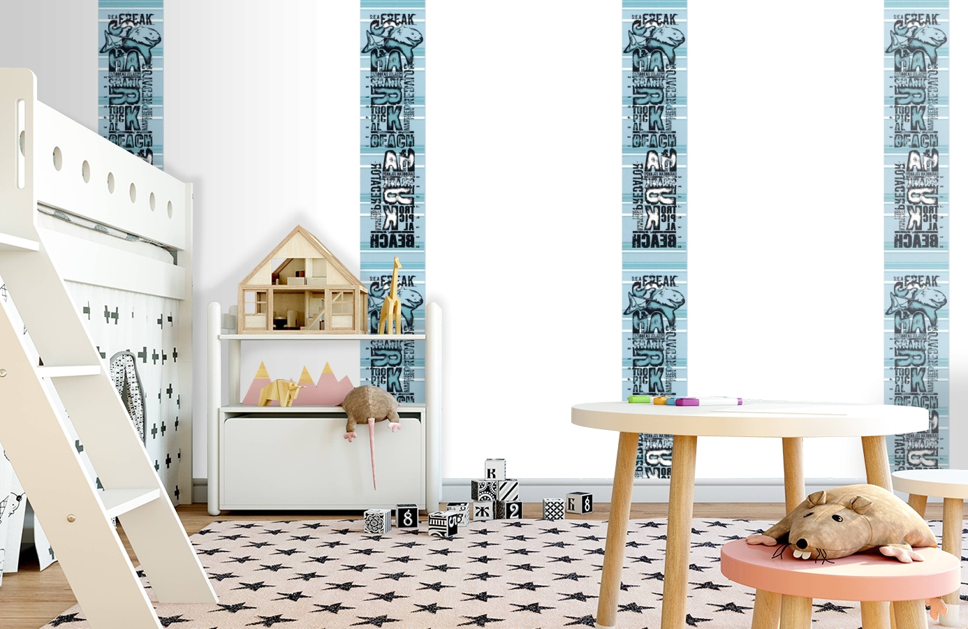 Обои SL15 5042 250*60 фото в интерьере детская
