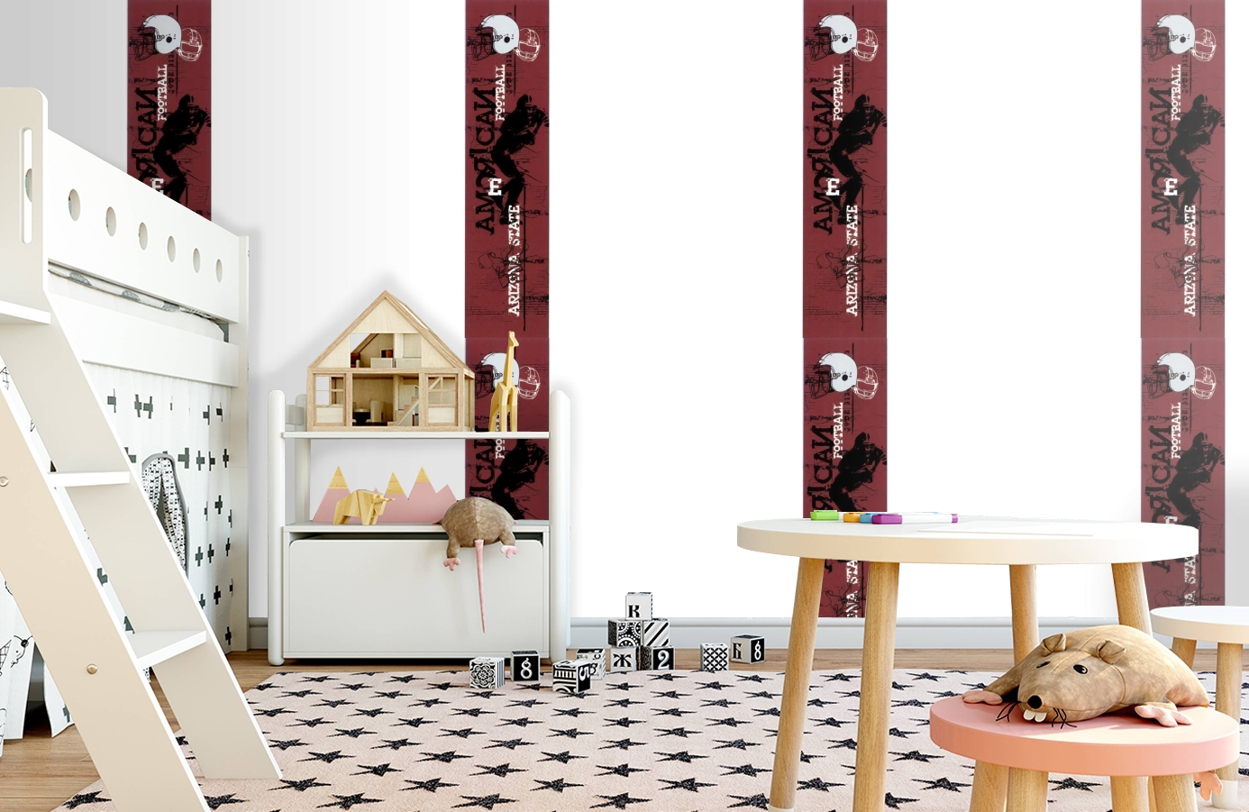 Обои SL15 5043 250*60 фото в интерьере детская