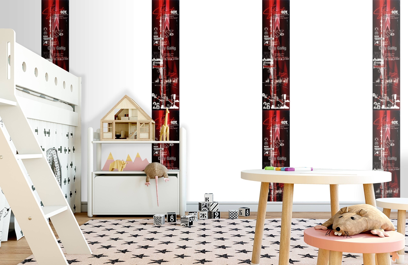 Обои SL15 5048 250*60 фото в интерьере детская