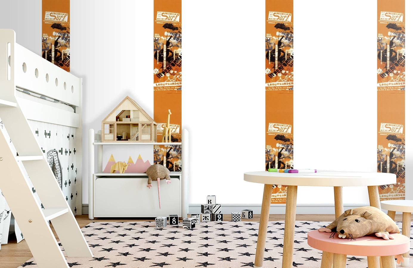 Обои SL15 5052 250*60 фото в интерьере детская