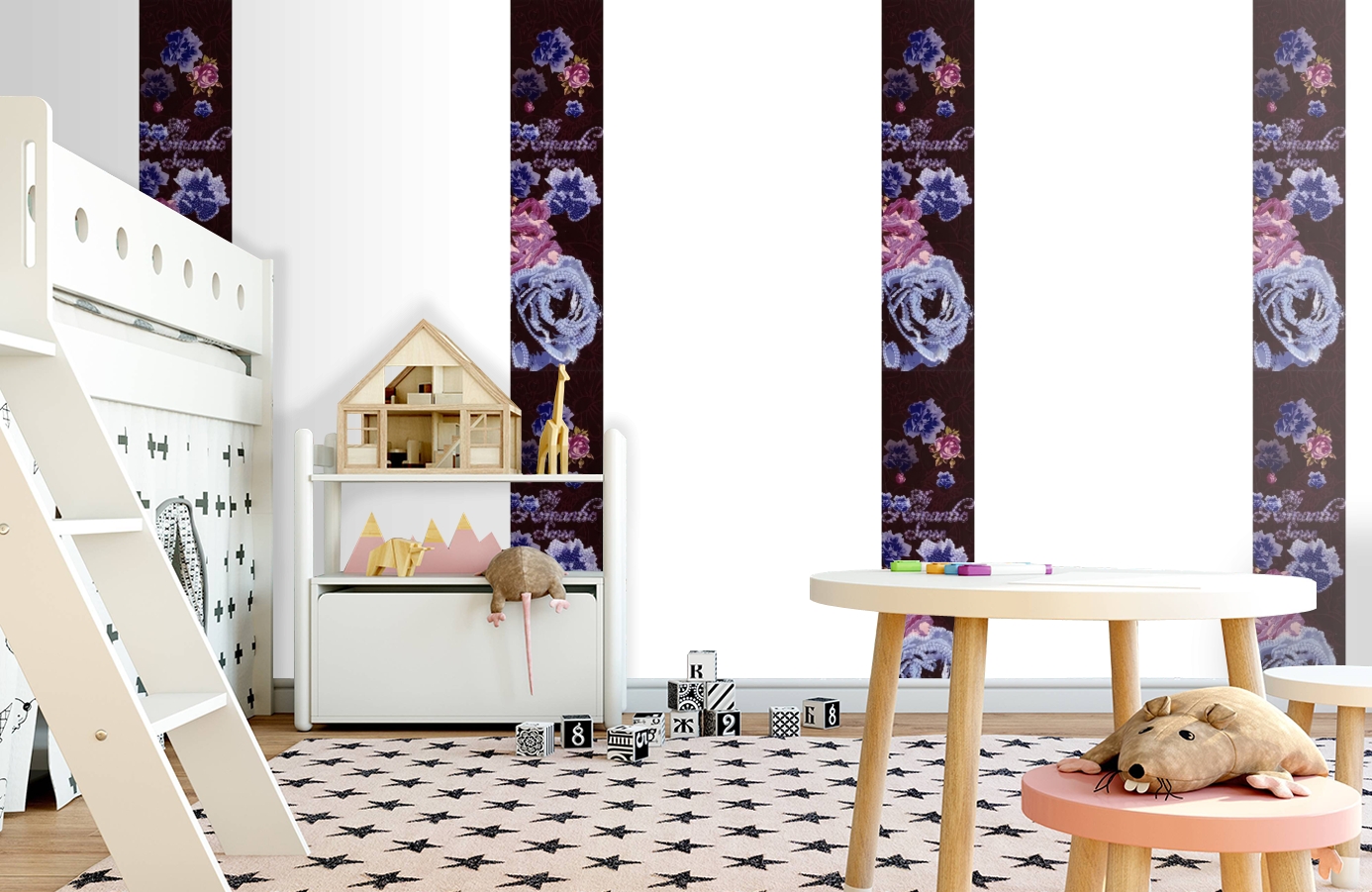 Обои SL15 5060 250*60 фото в интерьере детская