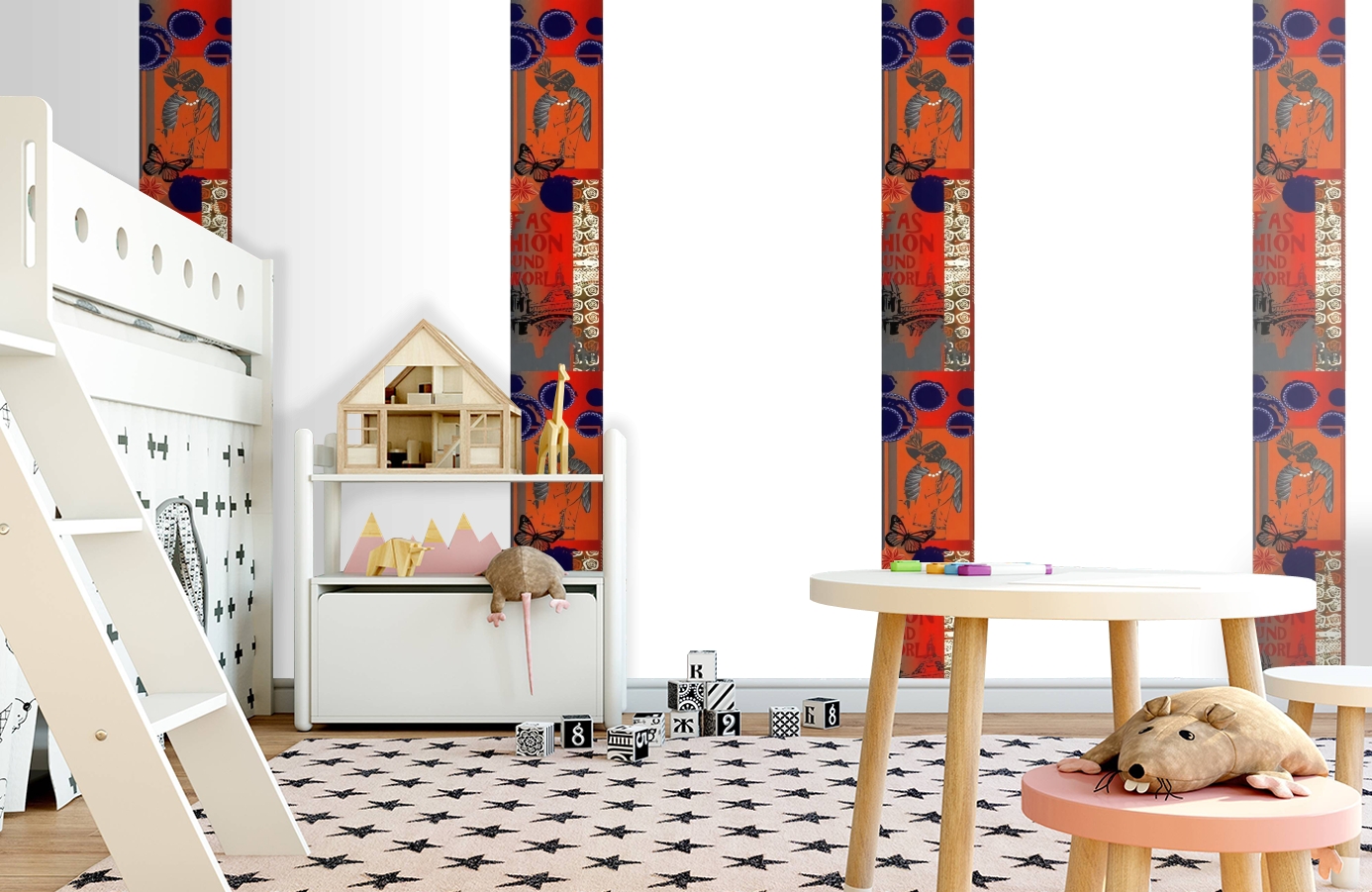 Обои SL15 5061 250*60 фото в интерьере детская