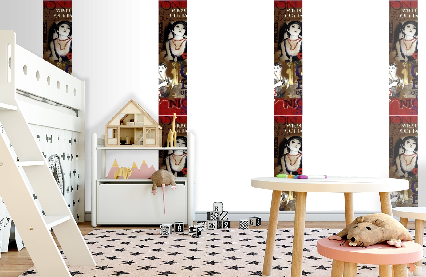 Обои SL15 5062 250*60 фото в интерьере детская