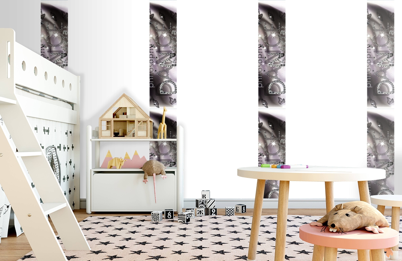 Обои SL15 5063 250*60 фото в интерьере детская
