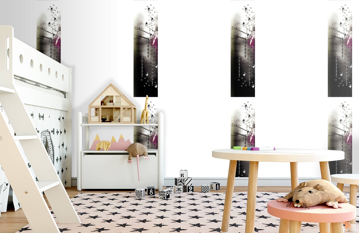 Обои SL15 5064 250*60 фото в интерьере детская