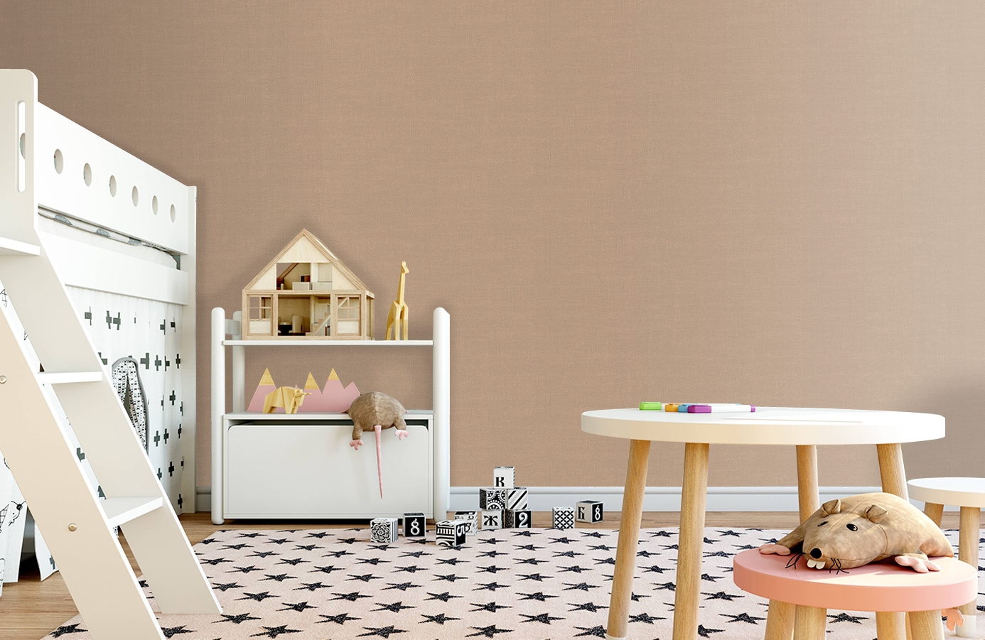 Обои 8 004 1 фото в интерьере детская