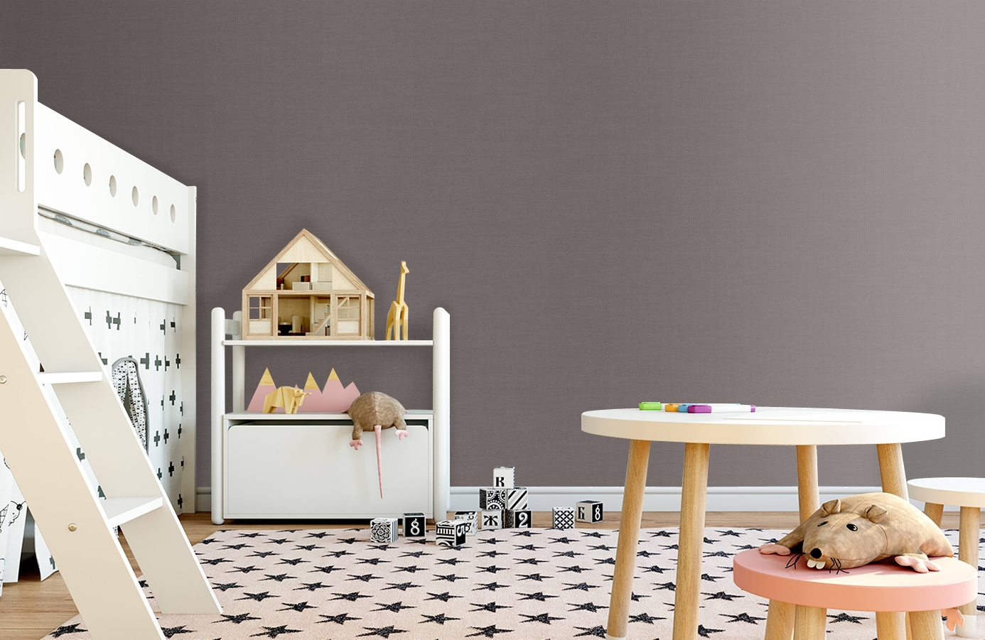 Обои 8 008 2 фото в интерьере детская