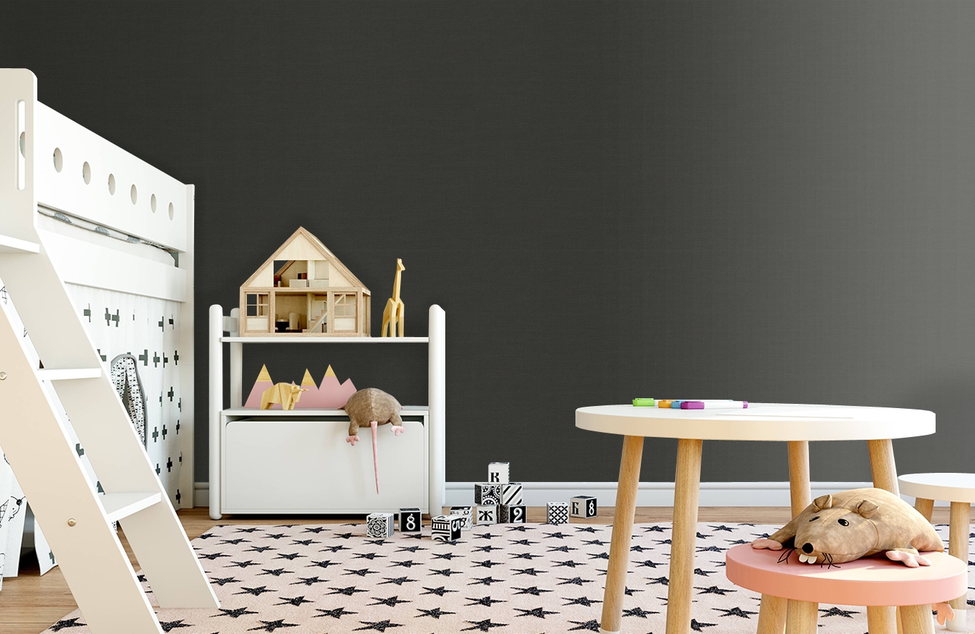 Обои 8 010 1 фото в интерьере детская