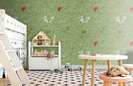 Обои Als4 005 фото в интерьере детская превью