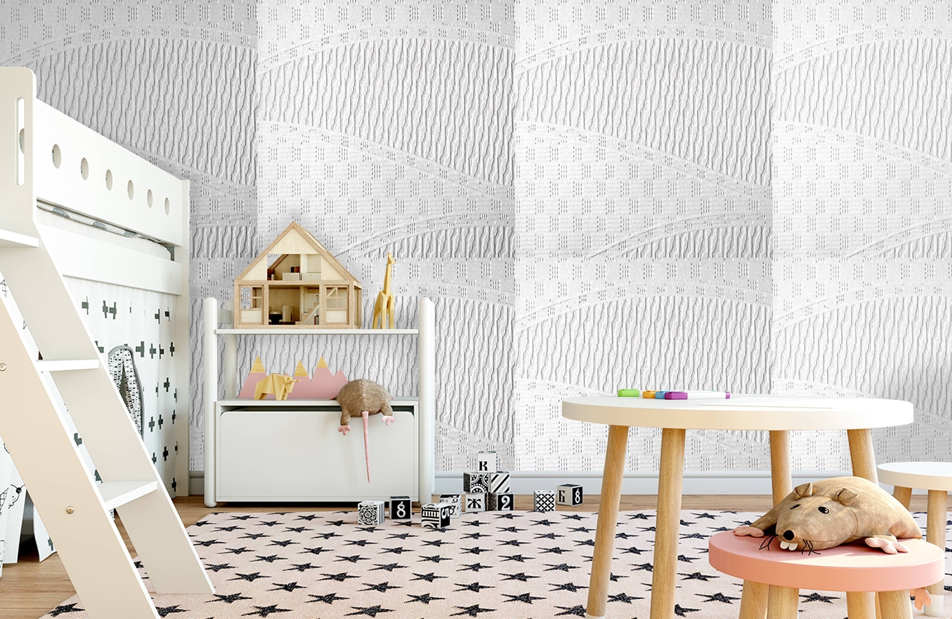 Обои 1878 фото в интерьере детская