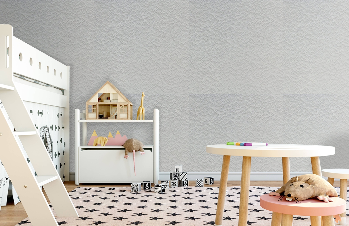 Обои 5708 фото в интерьере детская