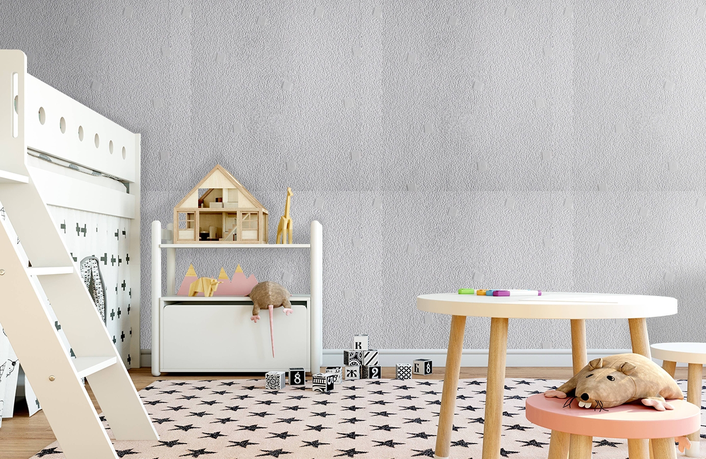 Обои 9301 фото в интерьере детская