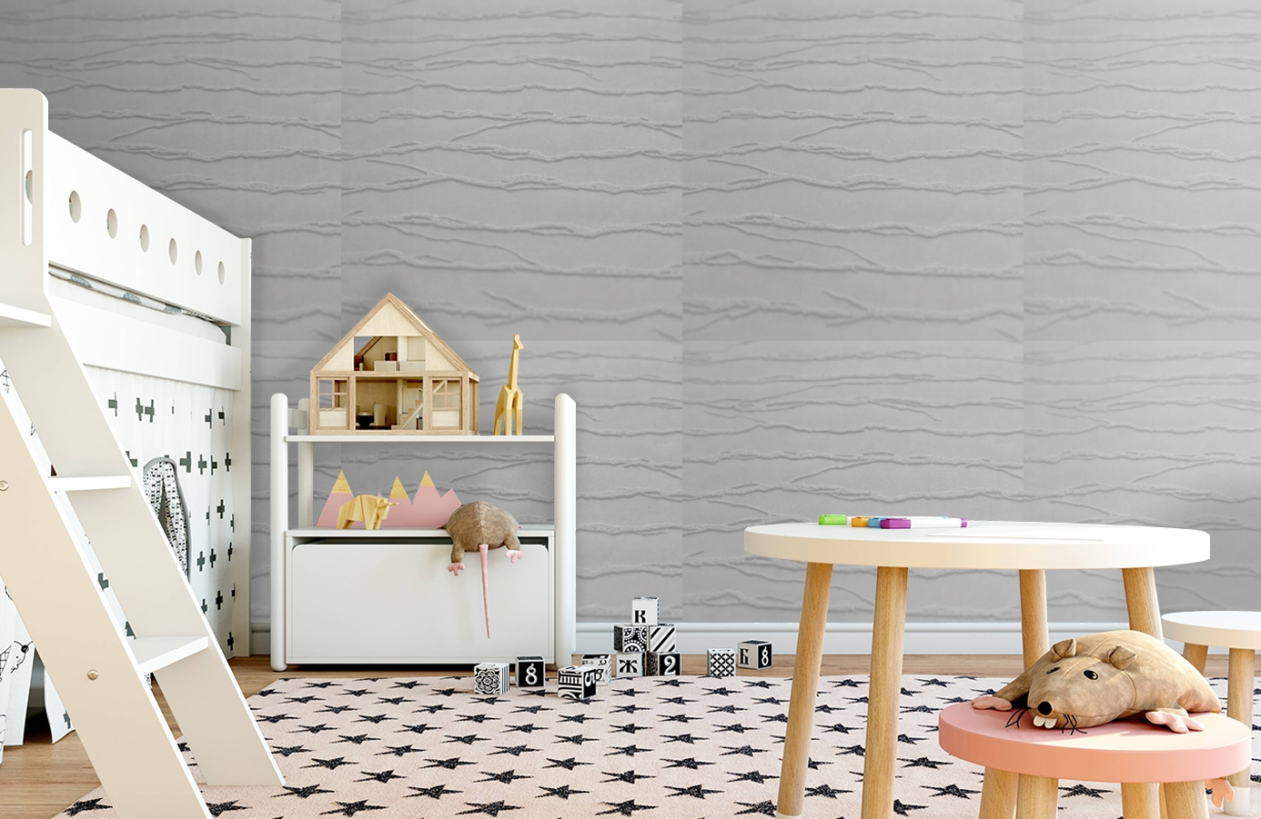 Обои 9319 фото в интерьере детская