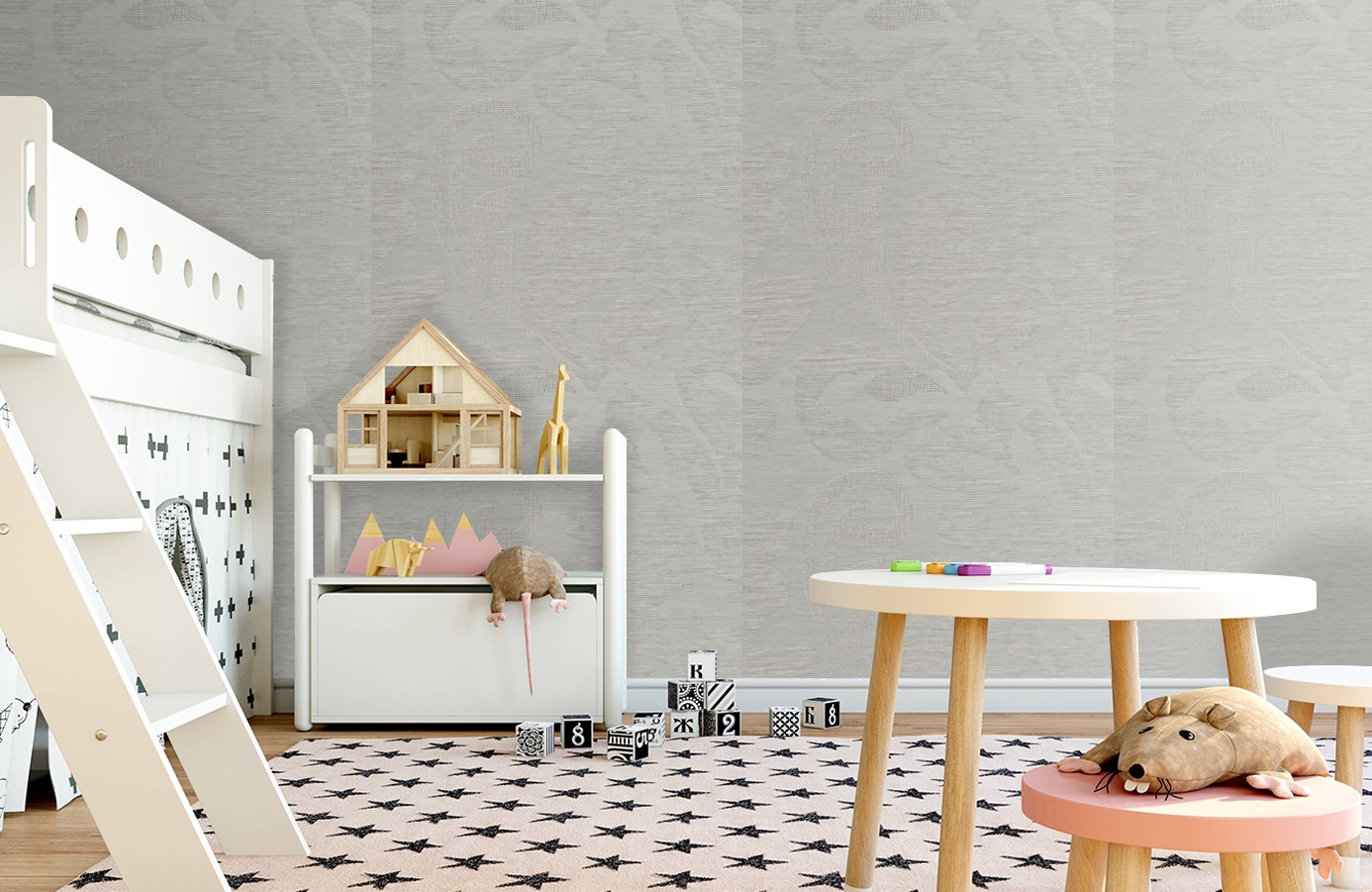 Обои 185004 фото в интерьере детская