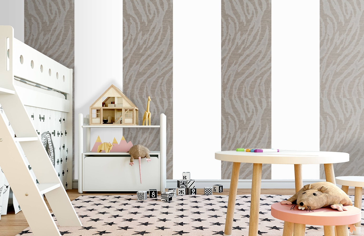 Обои 185025 фото в интерьере детская