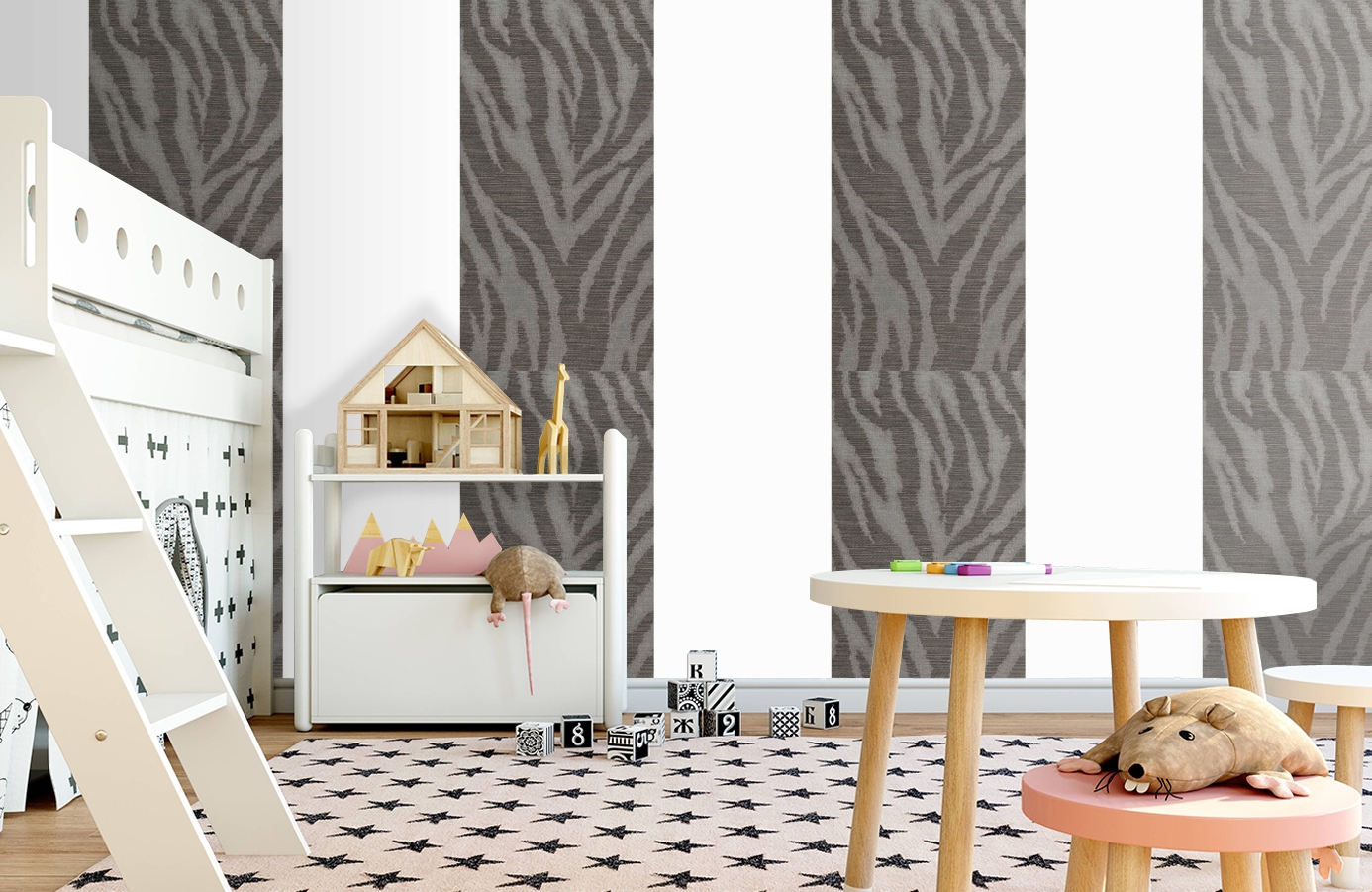 Обои 185026 фото в интерьере детская