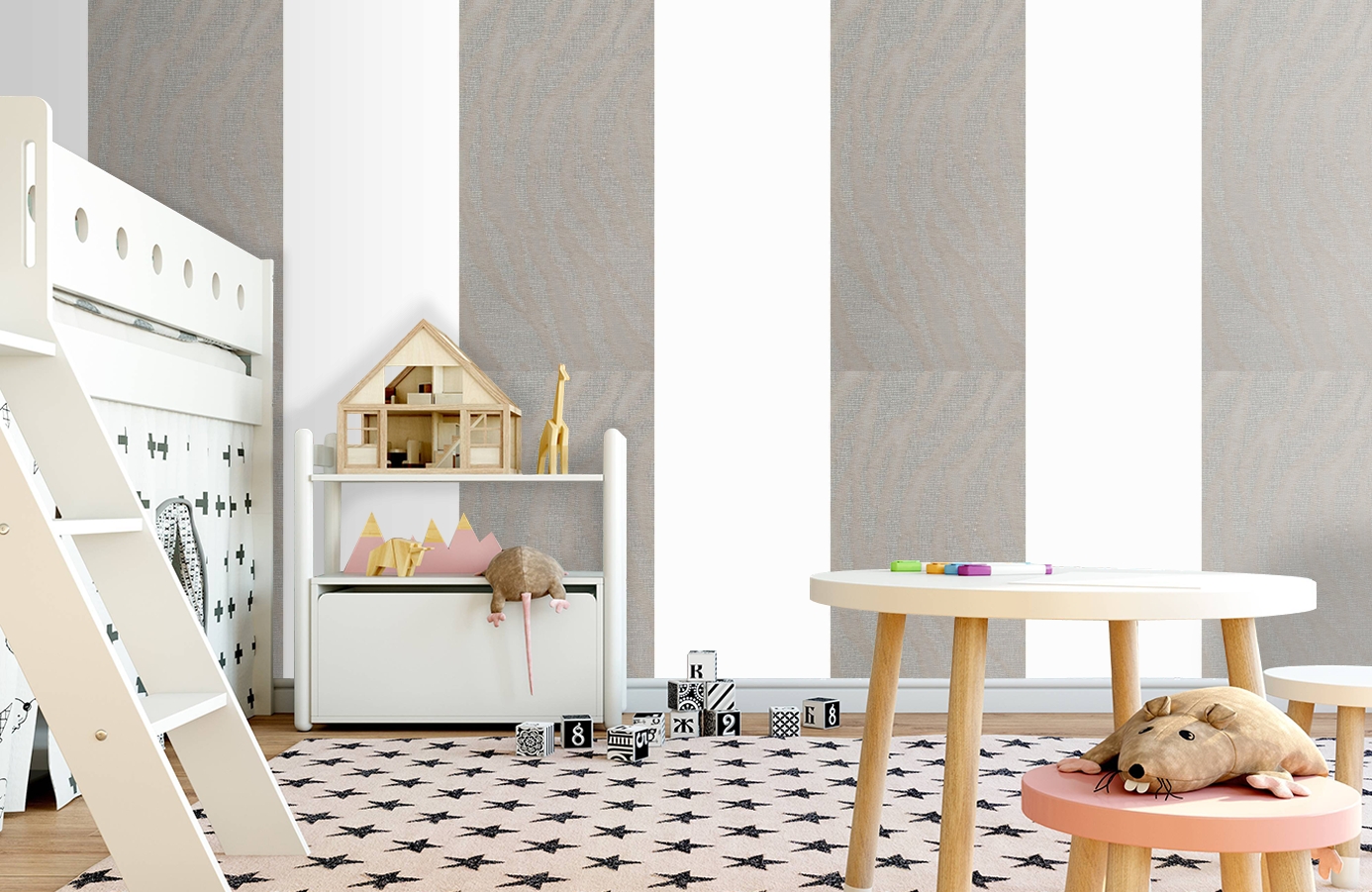 Обои 185027 фото в интерьере детская