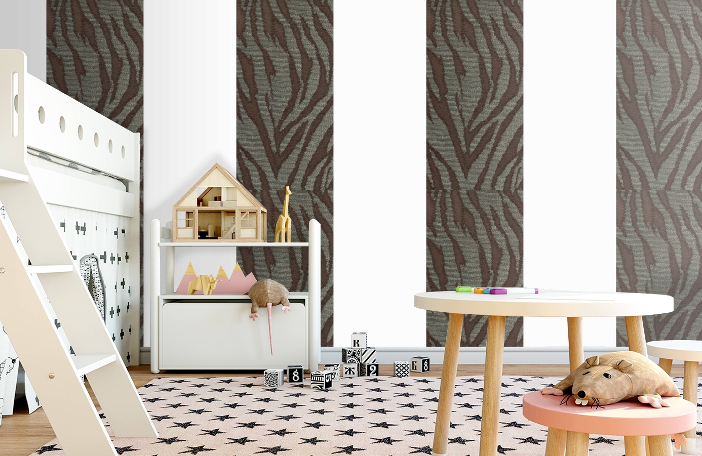 Обои 185028 фото в интерьере детская