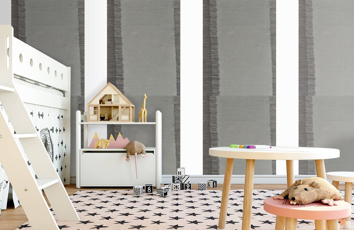 Обои 185061 фото в интерьере детская Обои 185061 фото в интерьере детская