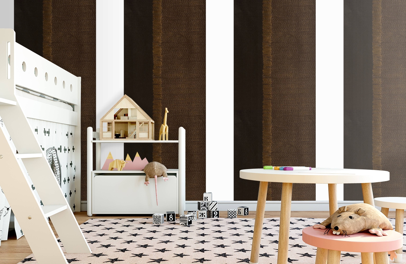 Обои 185063 фото в интерьере детская Обои 185063 фото в интерьере детская