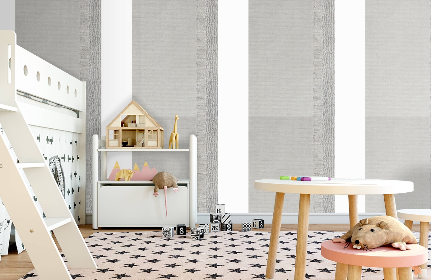 Обои 185064 фото в интерьере детская Обои 185064 фото в интерьере детская