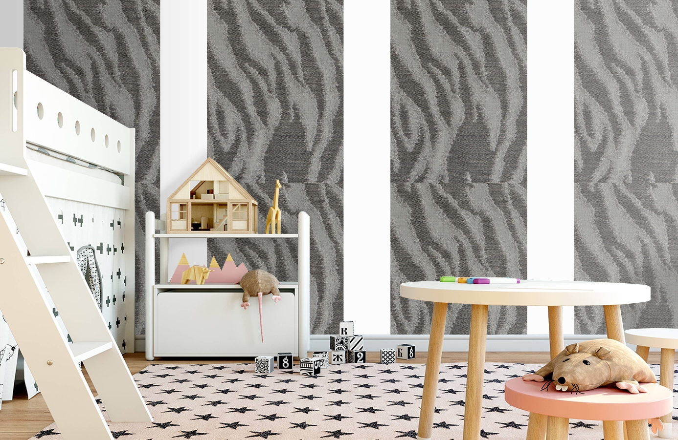 Обои 185076 фото в интерьере детская Обои 185076 фото в интерьере детская