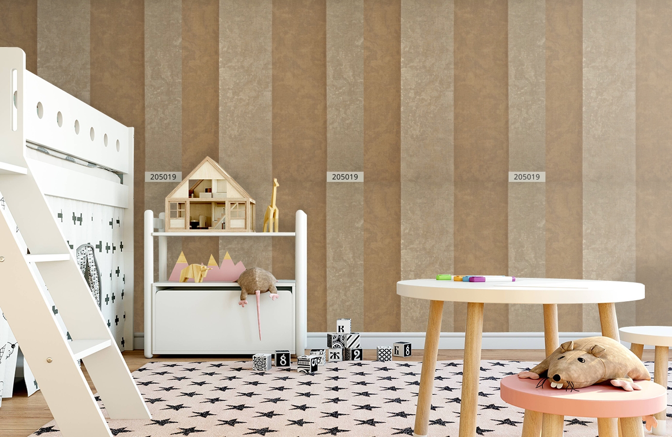 Обои 205019 фото в интерьере детская