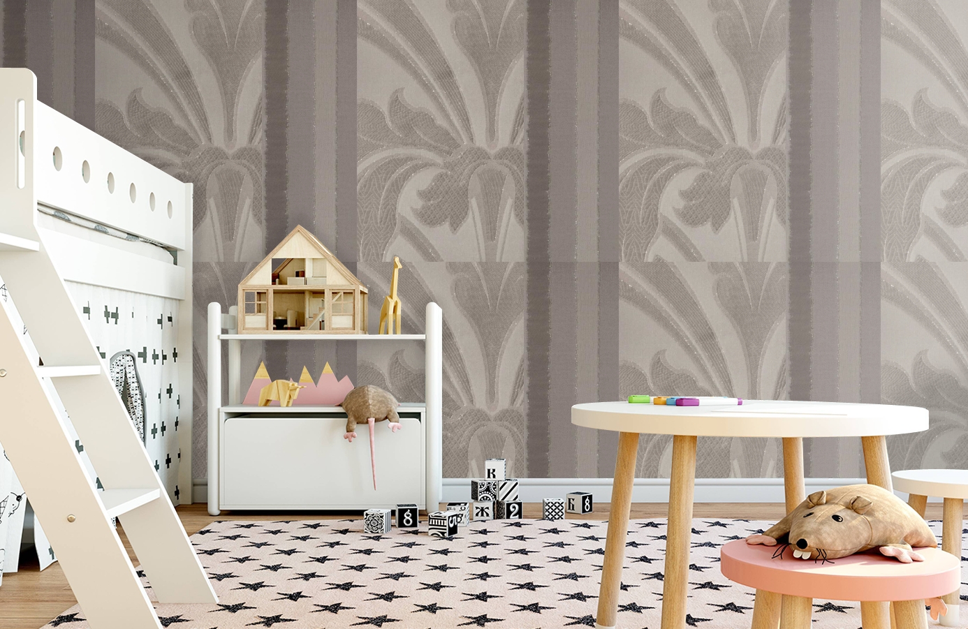 Обои 245030 фото в интерьере детская