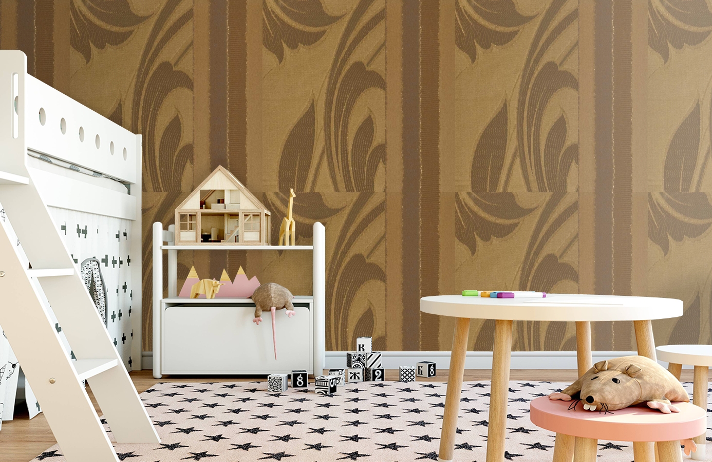 Обои 245034 фото в интерьере детская
