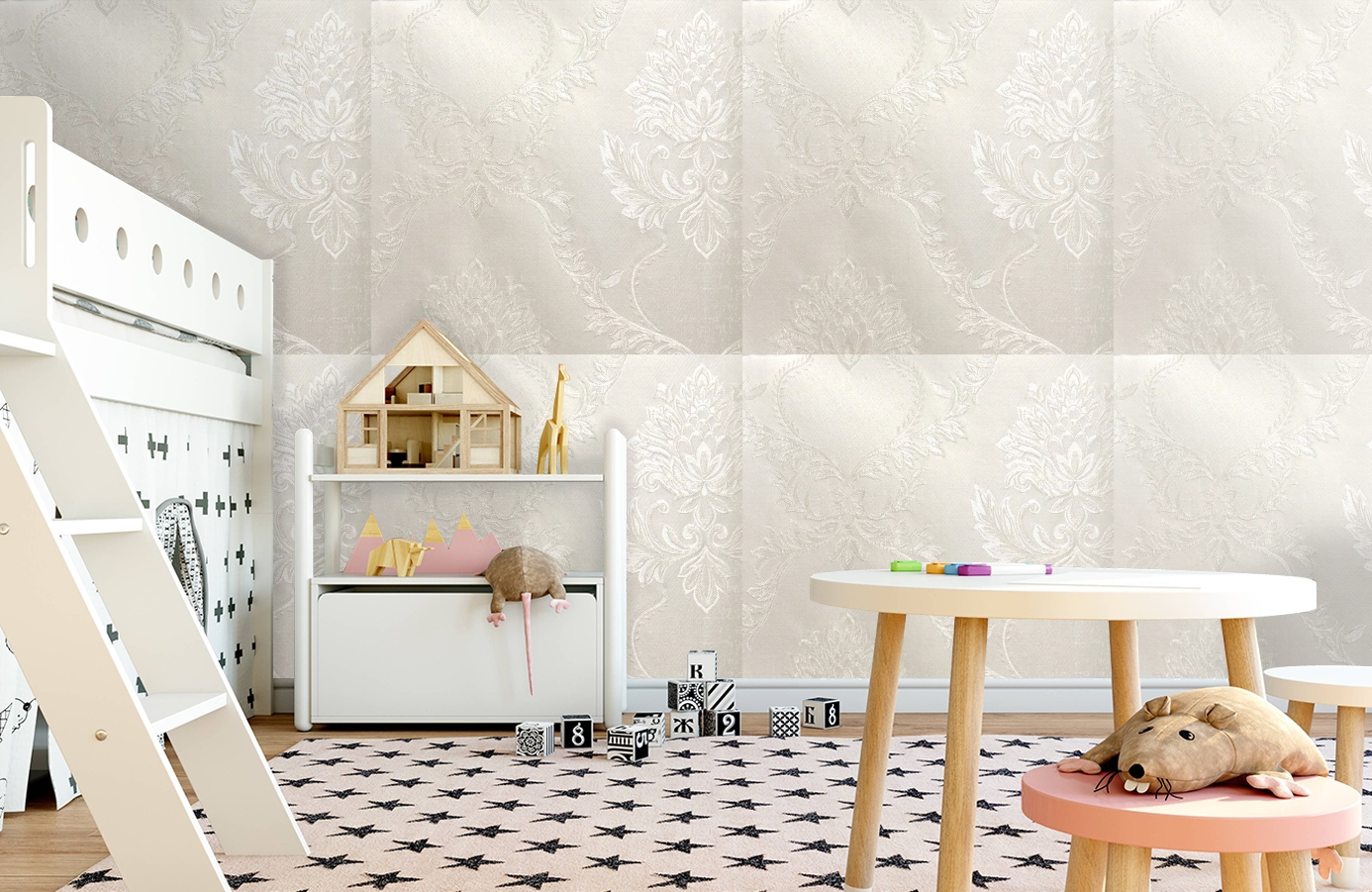 Обои 4550-G2 фото в интерьере детская