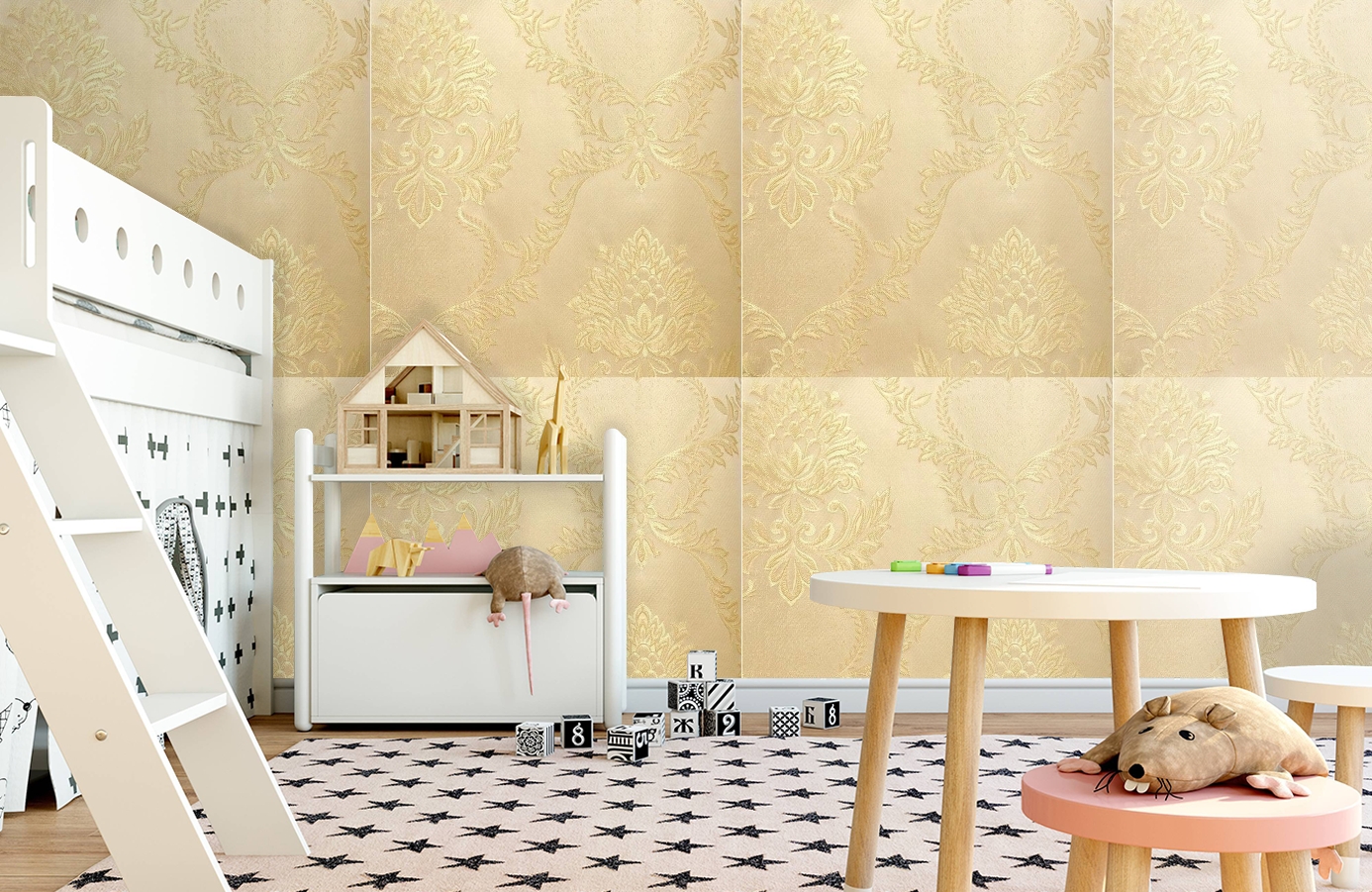 Обои 4550-Y1 фото в интерьере детская