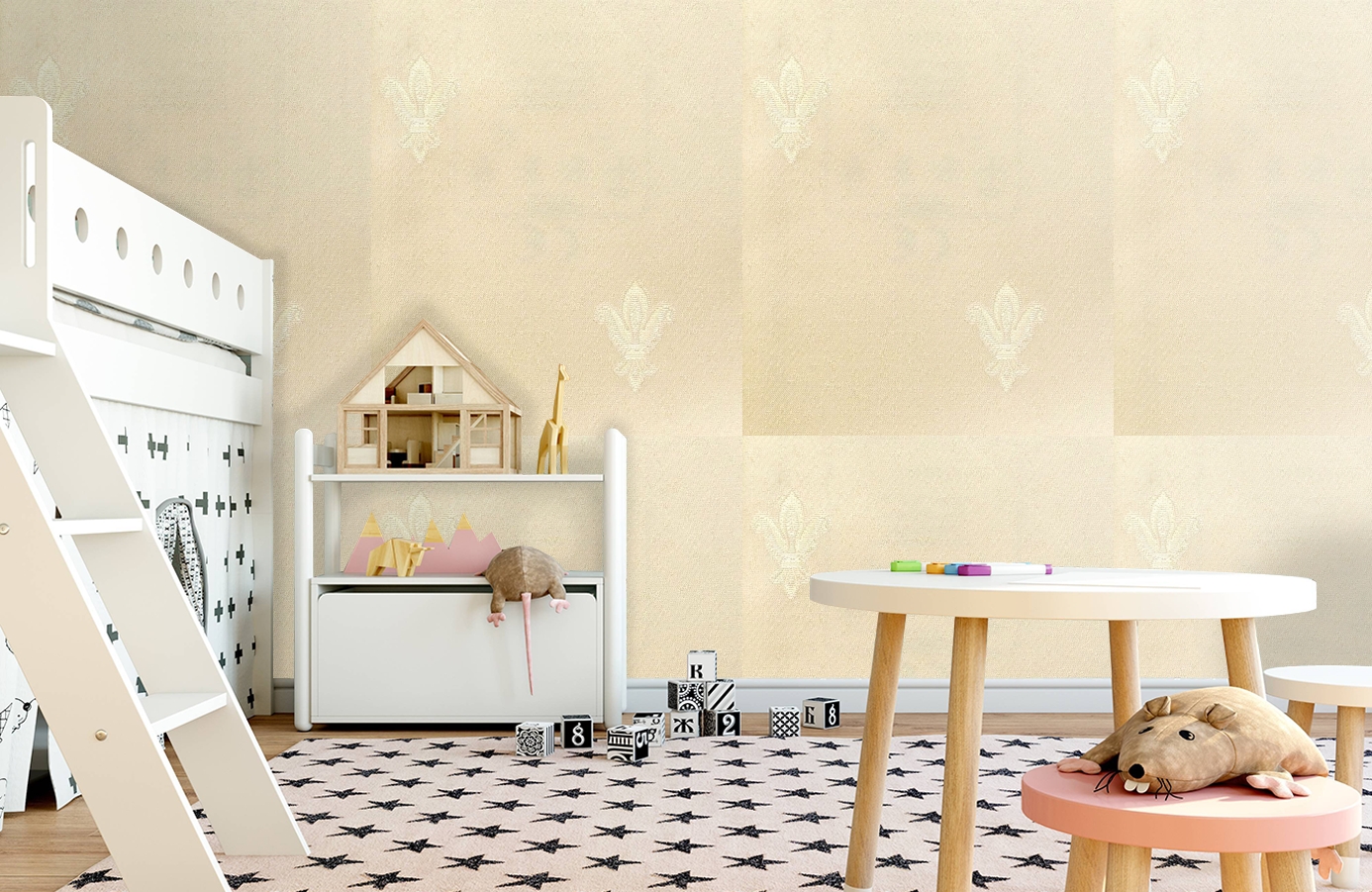 Обои 4570-E1 фото в интерьере детская
