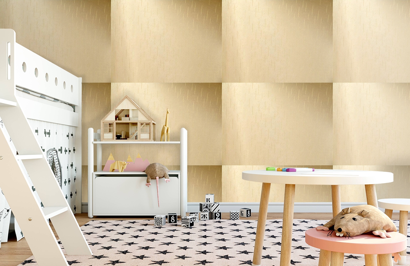 Обои 4580-Y1 фото в интерьере детская