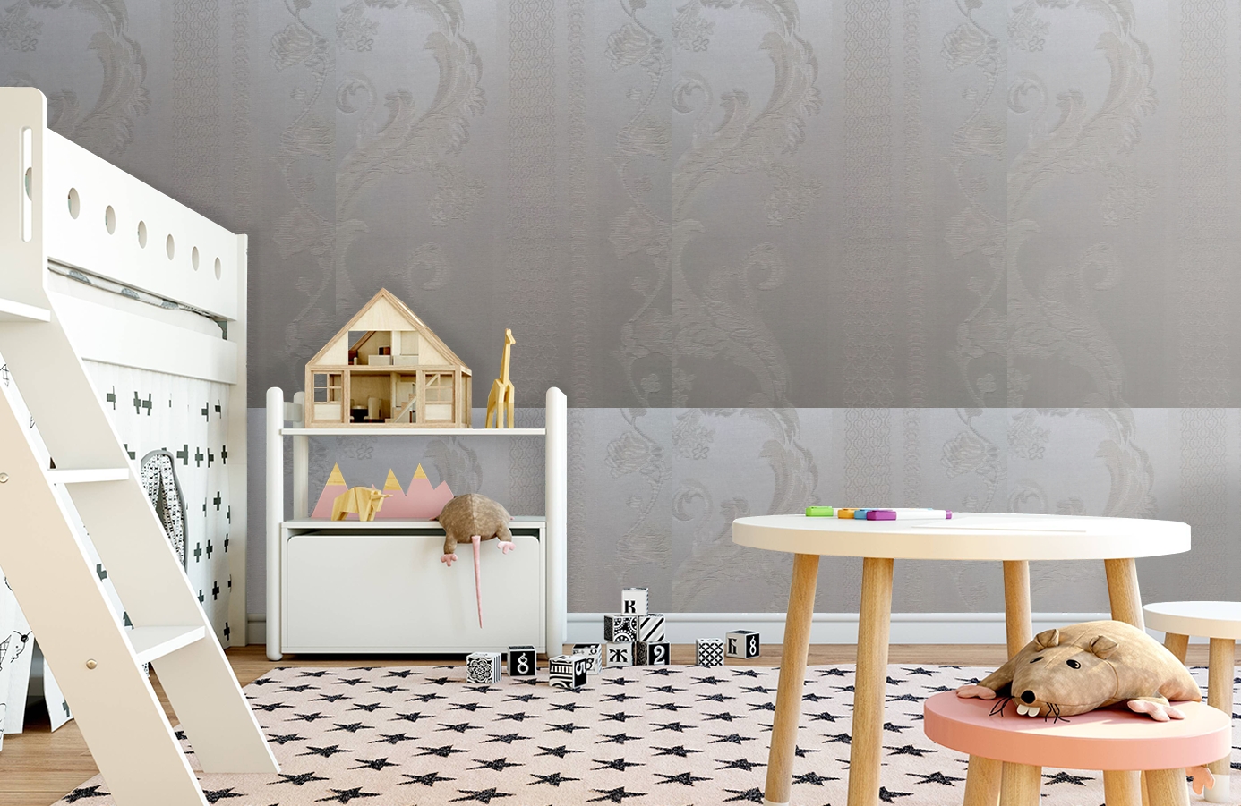 Обои 4610-E1 фото в интерьере детская