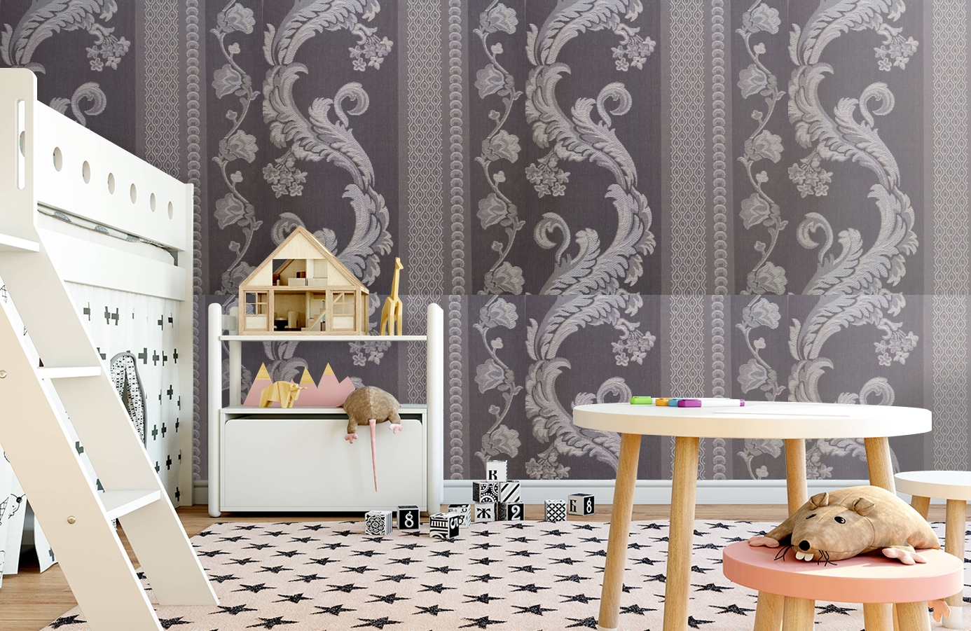 Обои 4610-KK2 фото в интерьере детская