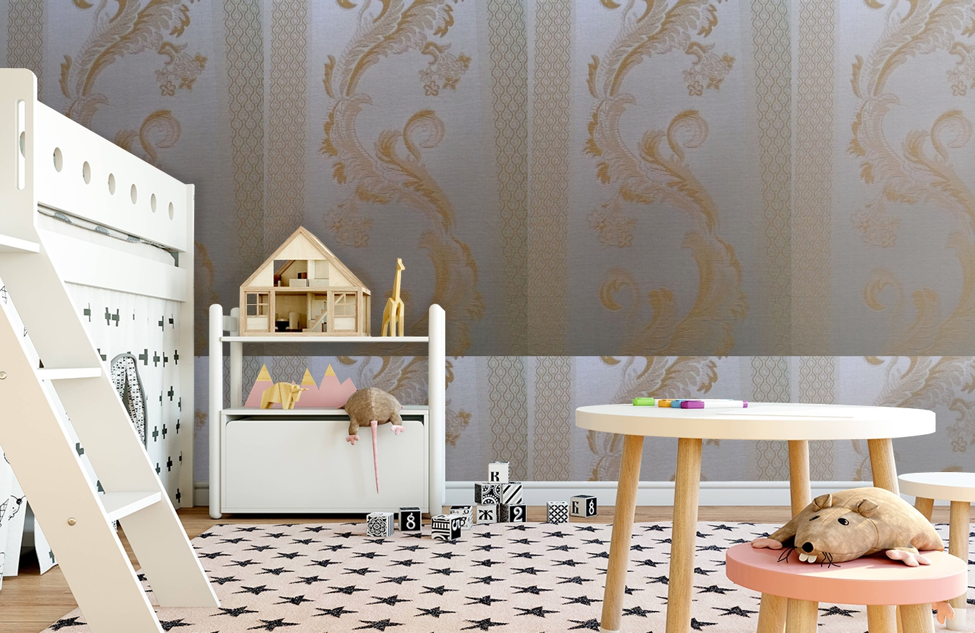 Обои 4610-Y2 фото в интерьере детская