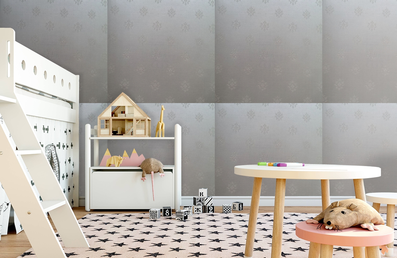 Обои 4620-E1 фото в интерьере детская Обои 4620-E1 фото в интерьере детская