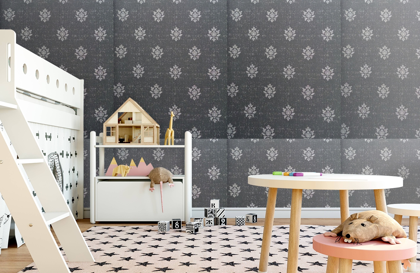 Обои 4620-KK2 фото в интерьере детская Обои 4620-KK2 фото в интерьере детская