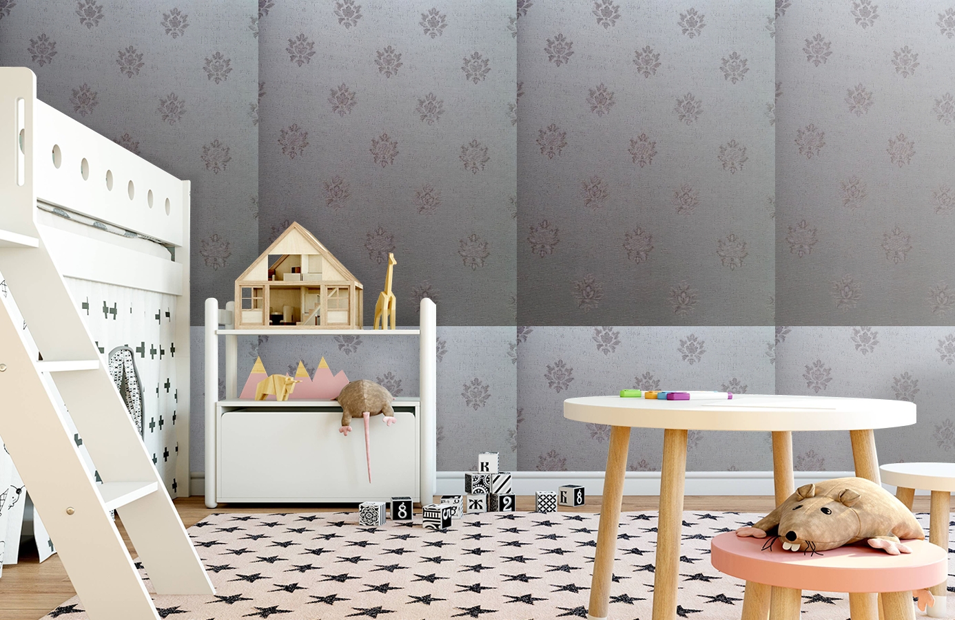 Обои 4620-M1 фото в интерьере детская
