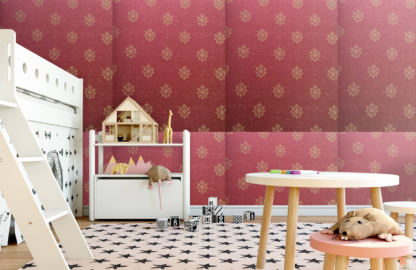Обои 4620-RR2 фото в интерьере детская