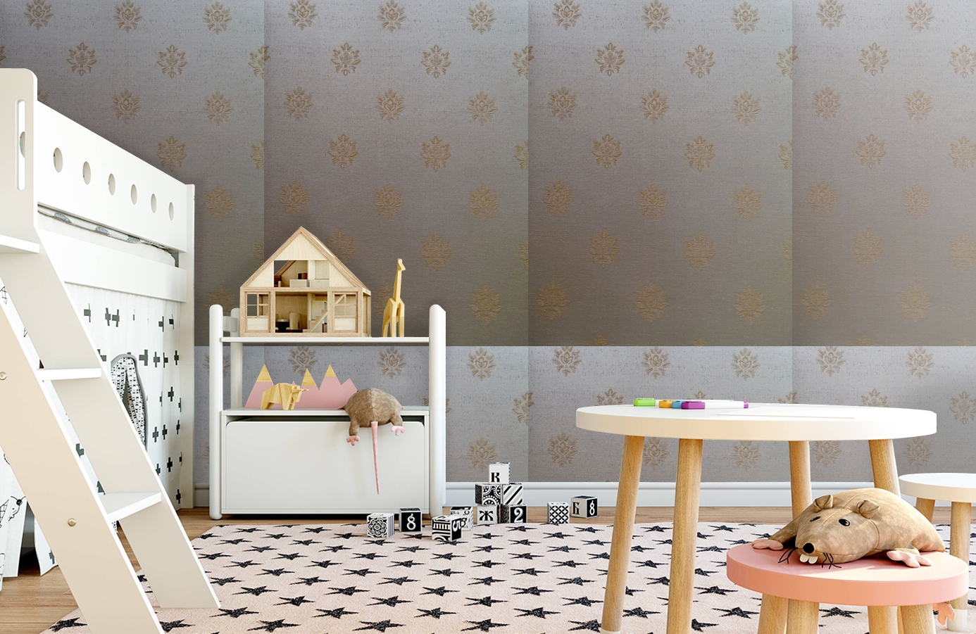 Обои 4620-Y2 фото в интерьере детская
